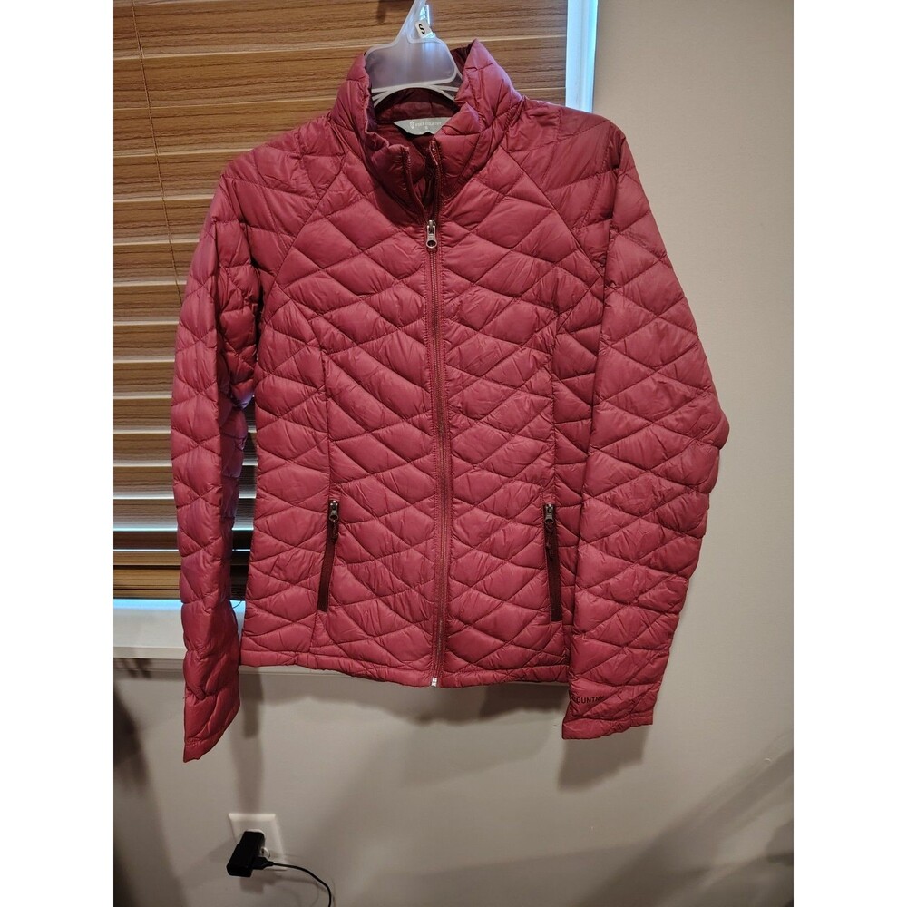 Free Country Women's Dark Pink Quilted Lightweight Full Zip Jacket S Pockets